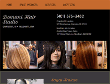 Tablet Screenshot of domanihairstudio.com